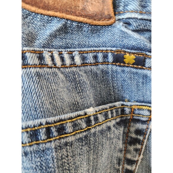 Lucky Brand 455 Relaxed Bootcut Wide Leg Jeans Men's 32X34 Distressed Denim USA - Picture 10 of 14